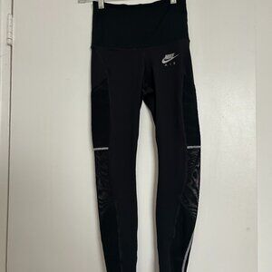 Nike Legging with Side Pockets, Mesh Panels - Size XS